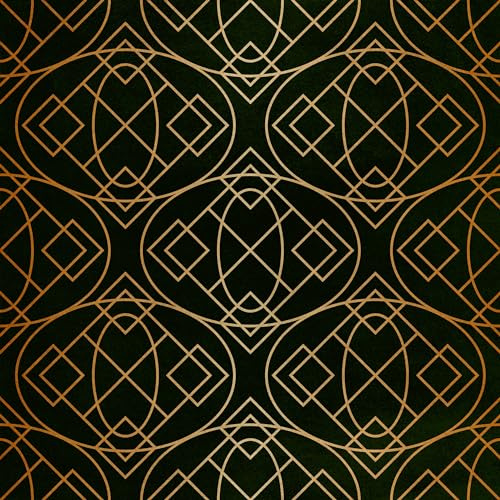 HEKO PANELS Samt Stoff Meterware Dekostoff Bedruckt Möbelstoff Polsterstoff Samtstoff Velvet Polyester Stoffe Zum Nähen Wasserabweisend Royal Geometrisches Muster 140 x 100 cm RDX606