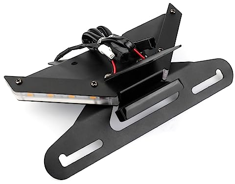 GMNTS Motorrad Tail Tidy Fender Eliminator Kennzeichenhalter Integrierter Blinker Für DUCATI Für Panigale V4 S R 2018-2022 Motorrad Nummernschildhalter