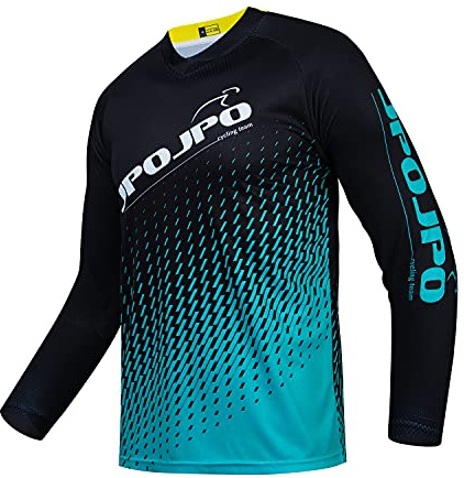 Barn cykling jersey nedförsbacke tröjor 4-14 år flickor pojkar cykel Mtb barnkläder långärmad powersports cykel Bmx toppar, 4,5 kg, 14 År
