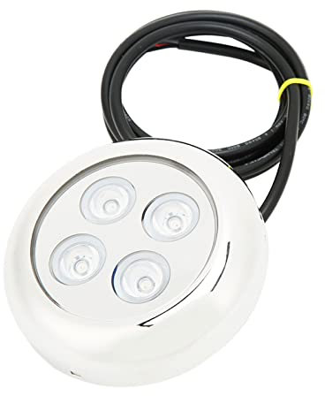 Ghzste Marine-Unterwasserleuchte, 60°-Winkel, IP68, Wasserdicht, Meerwasser, Innenkuppelbeleuchtung, Schwimmbadlampe (Blau)