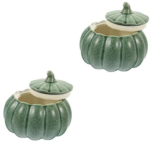 Alipis 2 Piezas De Taza De Calabaza Con Tapa Tazas Para Natillas Plato Para Horno Taza Vapor De Calabaza Cuencos En Forma De Calabaza Cuenco Con Forma De Nido De Pájaros