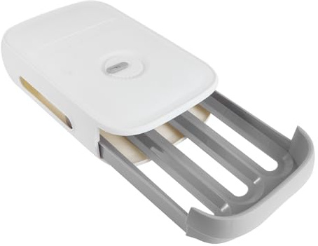 PHENOFICE Eierschublade Für Kühlschrank Eierbehälter Organizer Mit Hohlem Design Für Bessere Belüftung Eieraufbewahrungsbehälter Für Kühlschrank Mit Stapeldesign Für Platzersparnis