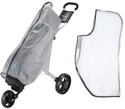 Jwthee Golftaschen-Regenschutz, transparente Regenabdeckung für Golftaschen, klare wasserdichte Golftaschen-Regenschutzabdeckung, Golftaschen-Regenhaubenumhang für Golf-Push-Carts