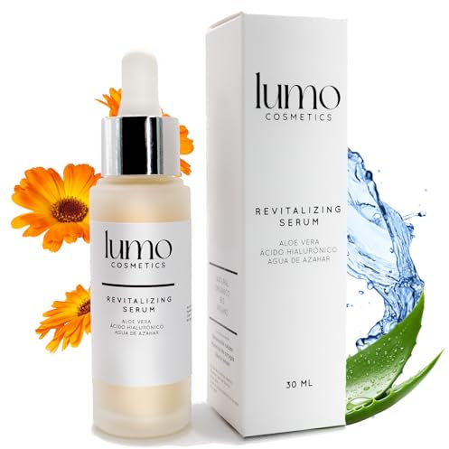 Lumo Cosmetics – Sérum Facial Ácido Hialurónico 30 ml – Vegano y Orgánico – Hidratación Profunda, Efecto Relleno y Anti-edad – Con Vitamina E, Aloe Vera y Agua de Azahar – Hecho en España