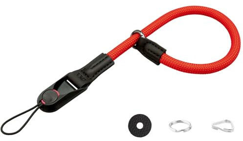 VKO Kamera Handschlaufe Kameragurt Handgelenk-Schlaufe | Schnellverschluss-Trageschlaufe geeignet für DSLR SLR oder spiegellosen Kameras (Rot)