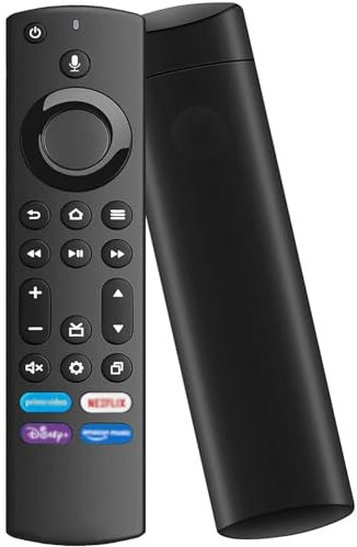 Ersatzfernbedienung für AMZ F-i-r-e TV Stick (2 Gen, 3 Gen, 4K, Lite) für Smart TV Cube (2 Gen, 3 Gen), Insignia/Toshiba TV mit Vier Schnelltasten und Sprachfunktion