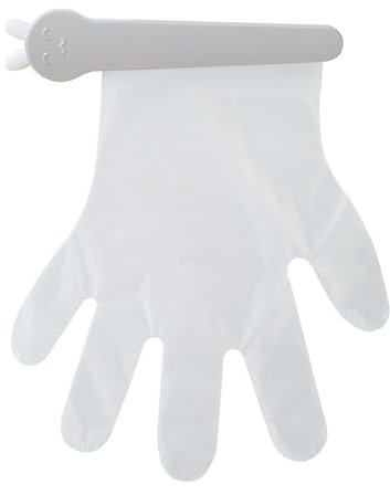 Disposables Glove Holder Organizer, Glove Holder Wall Mount with 100PCS Gloves, Glove Dispenser, Kitchen Gadget, Clip Design Adhesive Organizer for Home Closet Garage Restaurant