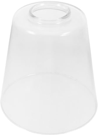 Luxshiny E27 Glass Lampshade Replacement Cylinder Shade 42mm Hole | Clear Glass Cover For Table Lamps Pendant Lights And Wall Fixtures, Heat Resistant Lighting Accessory For Home Decoration