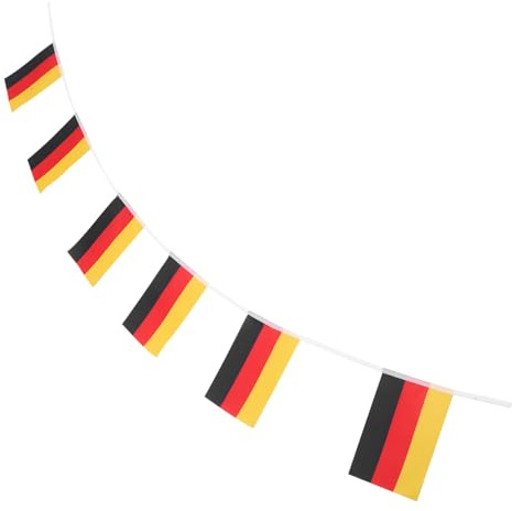 OFFIGAM Mini Drapeaux Suspendus Décoration De Fête Allemande Mini Drapeau à Suspendre Décoration Allemande