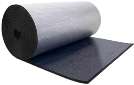 Insulation cotton Insulation Soundproofing Mat,Self Adhesive Aluminium Foil Insulation,5-50mm Thick,Thermal Soundproof Cotton Layer,for Use in Walls Floors and Roofs(53.82sqft,5mm Thick)
