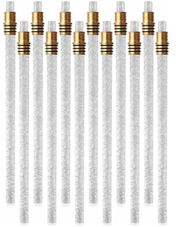 10PCS Wine Bottle Torch Wicks Kit Premium Fiberglass Replacement Wicks with Brass Torch Wick Holders for DIY Homemade Torch Indoor Outdoor Decor Garden Patio