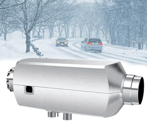 Feiphla Calentador De Aire Diesel 12 V 8 Kw, CalefaccióN Estacionaria Diesel, Calentador De Aire DiéSel con Mando A Distancia, Pantalla LCD, Silenciador, Barcos, Coche 24V