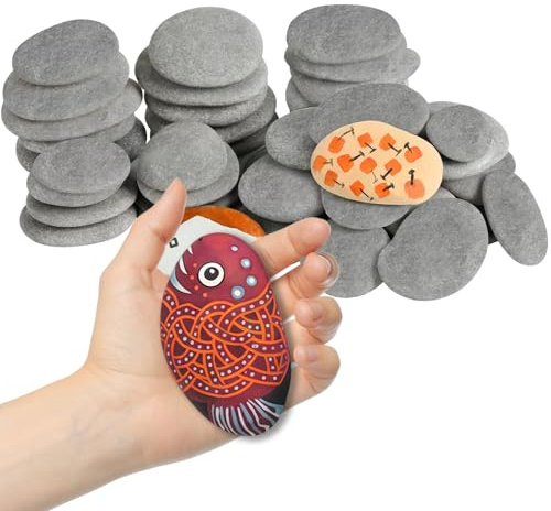14PCS Painting Rocks, Natural river Stone 5-8cm, Flat Painting Pebbles | Natural Smooth Stones Large Paintings River Rocks, Stones for Arts & Crafting Gift DIY School Paint Project Decoration