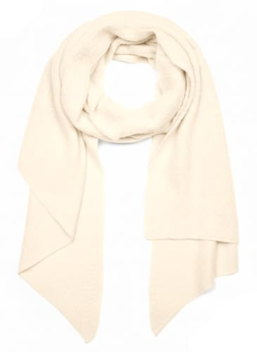 styleBREAKER Damen Webschal Asymmetrisch Viskose Unifarben | Halstuch für kalte Herbst- und Winter-Tage, 100 % Naturfaser, vielseitig als große wärmende Schulter-Stola drapierbar.