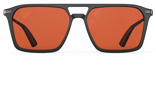 Goiteia FL-Rose Photochromic Migraine Glasses,Light Sensitivity Glasses for Fluorescent LED Glare,Photophobia,Computer Screen Glare,Dual AR Coatings-Spring Hinges for Better Comfor