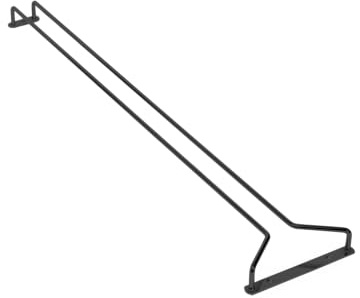 Barprofessional Glasgestell Schwarz 400x110mm, Edelstahl-Gläserhalter für Barbereich, inkl. Schrauben, zur Kopfhöhen- oder Unterthekenmontage, Gläserschiene für Gläseraufbewahrung