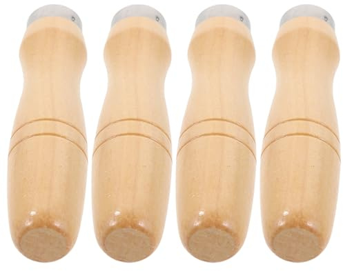 Sosoport Mango de Escofina de Madera Resistente Ergonómico 4 Piezas Tamaño Grande 12 Pulgadas para Herramientas Manuales de Carpintería Bricolaje y Fabricación de Artesanías