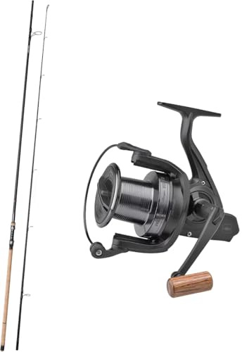 Prologic Avenger Combo Big Carp Karpfen-Angelset Karpfencombo Steckrute C1 Avenger Old Skool Karpfenrute 3,60m 3lbs 2-teilig Full Cork + Prologic Avenger XD 8000 FD Karpfenrolle Weitwurfrolle
