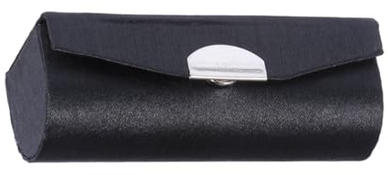 PENIKOKO Portarossetto Compatto Nero con Specchio e Protezione Antiurto, Organizzatore per Balsami Labbra e Lucidalabbra, per Ufficio e Viaggio Colore Casuale