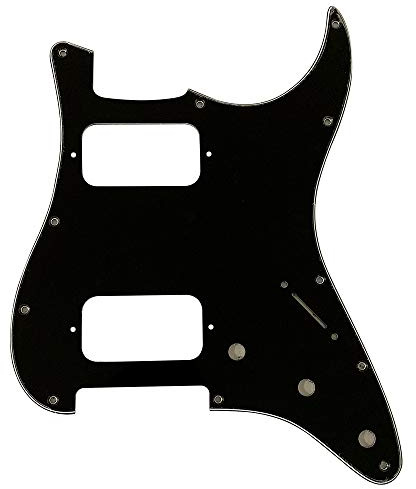 Für Double Fat HH Strat Humbucker Style Gitarre Schlagbrett Teile (3-lagig, schwarz)
