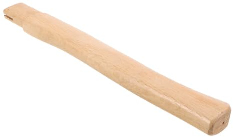 Veemoon Manche de Hache en Bois Naturel Beige Prise Ergonomique Améliorée pour Remplacement et Coupe de Bois en Camping