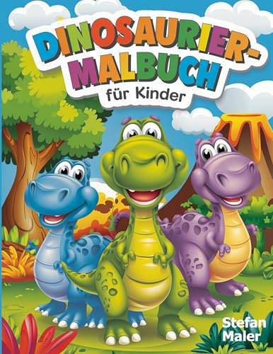 Dinosaurier-Malbuch für Kinder: Ideal für Vorschulkinder und Grundschulkinder