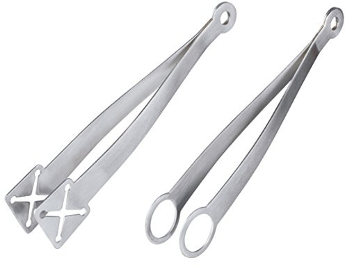 Prepworks by Progressive Appetizer Tongs, Stainless Steel - Set of 2