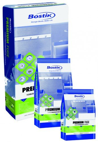 5kg Flexibler Fugenmörtel, Fugenmasse, Bostik Premium Fuge (silbergrau)