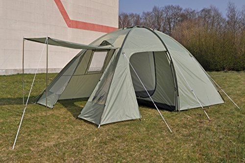 Haushalt International Familienzelt für 4 Personen Campingzelt Igluzelt grün 62145