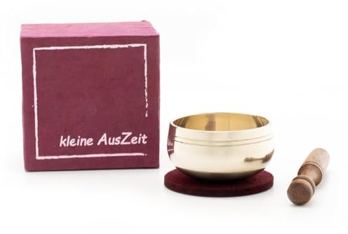 Klangschale in Box kleine Auszeit: 100% Handgefertigt in Nepal und natürlich fair gehandelt.