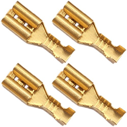 100 Kabelschuhe Kabelschuh 4,8mm unisoliert blank 0,5-1,5 Flachsteckhülse Steckverbinder