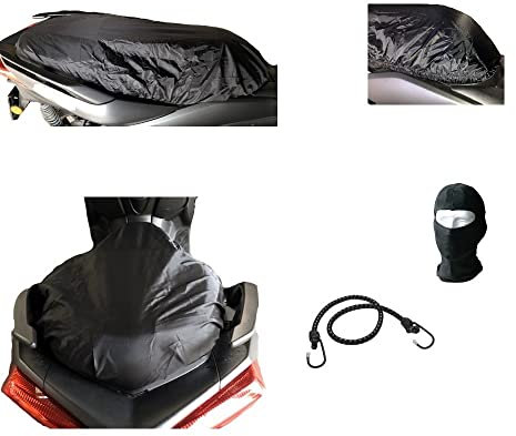 Funda impermeable Oxford para sillín de moto y scooter de 120 x 75 cm con funda impermeable para Yamaha PW 80