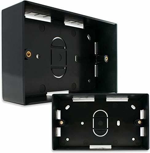Scatola posteriore per pattress elettrico a doppia banda, 146 x 86 x 32 mm, confezione da 2 pezzi