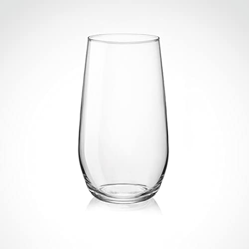 caihuashopping Wassergläser Zweiteilige Kristallglas-Becher-Glas-Set 13 Unzen (Zwei hohe und niedrige Optionen) bleifreier klarer Glas-Set Haushalt Getränk-Glaswaren Trinkglas (Size : Medium)