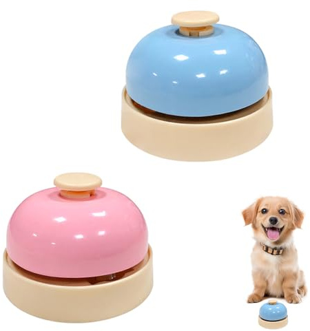 Gativs Haustier Trainingsglocke 2 Stück Restaurant Service Glocke Tischklingel Rezeptionsklingel Küche Glocken Tischglocke Klingel Hundetraining Klingel für Hunde Trainingsglocken für Haustiere