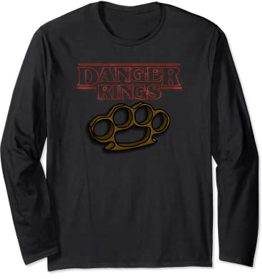 Danger Rings Brass Knuckles Parody Things Long Sleeve T-Shirt