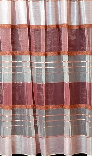 Dekostoff transparent mit Streifen 140 cm breit Meterware