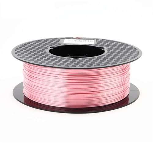 Fachmann 1 Kg 1.75mm Silk PLA Filament 3D Printer Shiny Materal Black Wihte Red Blue Sublimation Solid Silk-like 3D Printer Filament (Farbe : 500g -Pink)