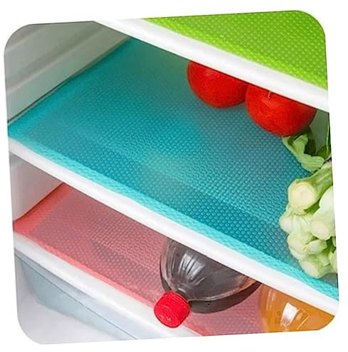 OUNONA 6St schutzfolien kühlschrank matte Isoliermatte Kühlschrankmatte - Pad antibakterielle kühlschrankmatte Kühlschrank Pad Kühlschrank-Pad einfach zu säubern Obst