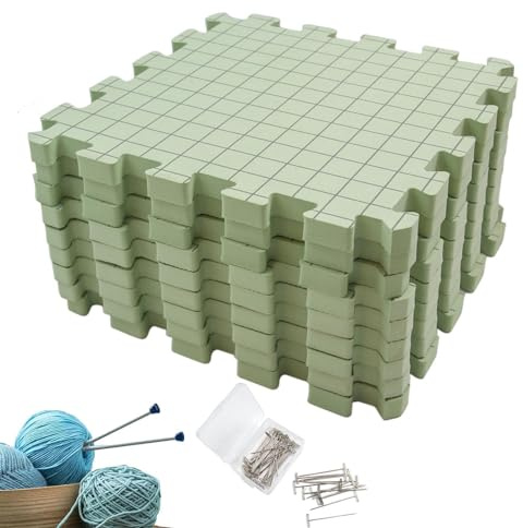 Esteras De Bloqueo Traje, Esteras Tensoras Con Rejilla Espuma Esteras De Bloqueo EVA Tablero De Empalme Juego De Almohadillas Tensoras Para Tapete De Crochet