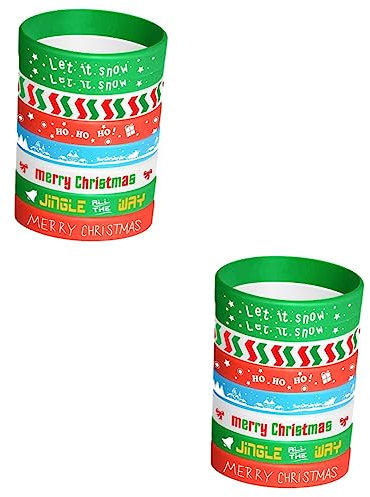 VICASKY 16stücke Weihnachts-silikon-armbänder Mit Kreativen Motiven Für Junge Mädchen Und Erwachsene Accessoires Für Festliche Anlässe Und Partys Für Fotos Und Feiern