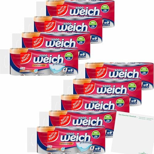 usy Bundle für Gut&Günstig Toilettenpapier premium 4-lagig 9er Pack (90 Rollen) + usy Block
