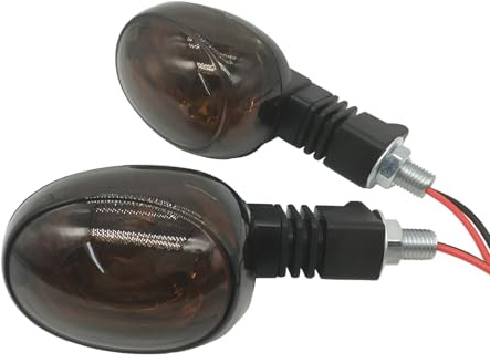 SPNUVR 2Pcs Motorcycle Turn Signals Indicator Light Compatible With Buell Blast 2000-2010 Blast Buell X1 1999-2002 Y0527.K Y0526.K Blinker Bulb Lamp