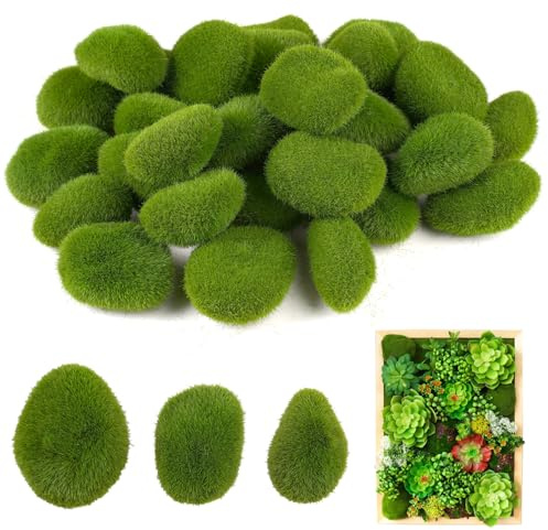 Lot de 30 boules de mousse artificielles vertes - Pour arrangements floraux, jardins de fées, récipients en verre, bricolage