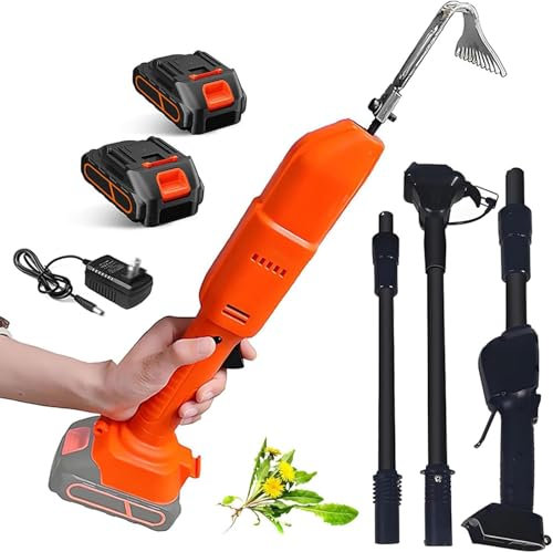 Zappetta Manuale 21V, Zappetta Elettrica, Pesa Solo 0,55 Kg, Doppio Interruttore Di Sicurezza, 120 Minuti Di Funzionamento Con Una Sola Batteria, Con Asta Telescopica Da 1,3 M, Per Sciogliere Il Terre