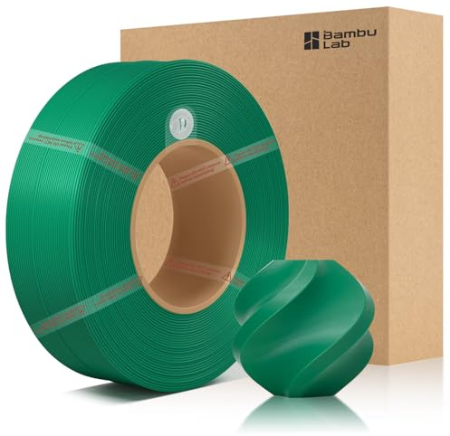CCTREE Original PLA Basic Refill Filament 1,75 mm, ohne Spule, Smooth Surface Finish, 3D Druckfilament mit RFID für Bambu Lab A/X/P/H 3D Drucker Series, AMS, 1KG +/- 0,03 mm(Mistelgrün 10502)