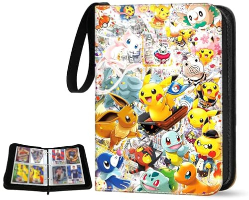 Sammelalbum für Karten, 50 Seiten 400 Karten Kartenhalter Album, Sammelkartenalben, Kinder Karten Halter, Buch Ordner Speicher Organizer für Jungen Mädchen, Geschenk für Kinder