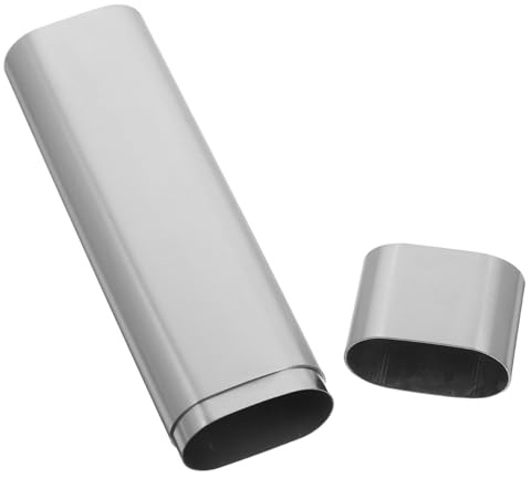 Ipetboom Porta Sigari in Acciaio Inox Custodia Stagna per Sigari con Finestra Trasparente Contenitore Portatile per Bocchino Sigaro Toscano per Viaggi e Tasche