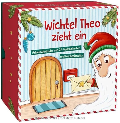 Wichtel Theo zieht ein: Adventskalender mit 24 Vorlesekarten und Wichtelbriefen