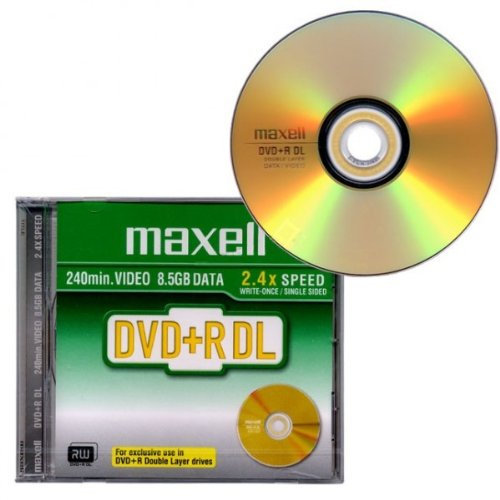Maxell Dvd+r 8.5GB - Confezione da 5